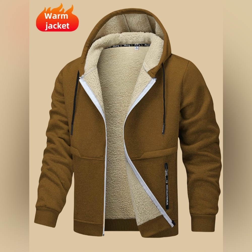 Regular Fit Solid Pocket Drawstring Zip Up Lace Hooded Jacket Long Sleeve